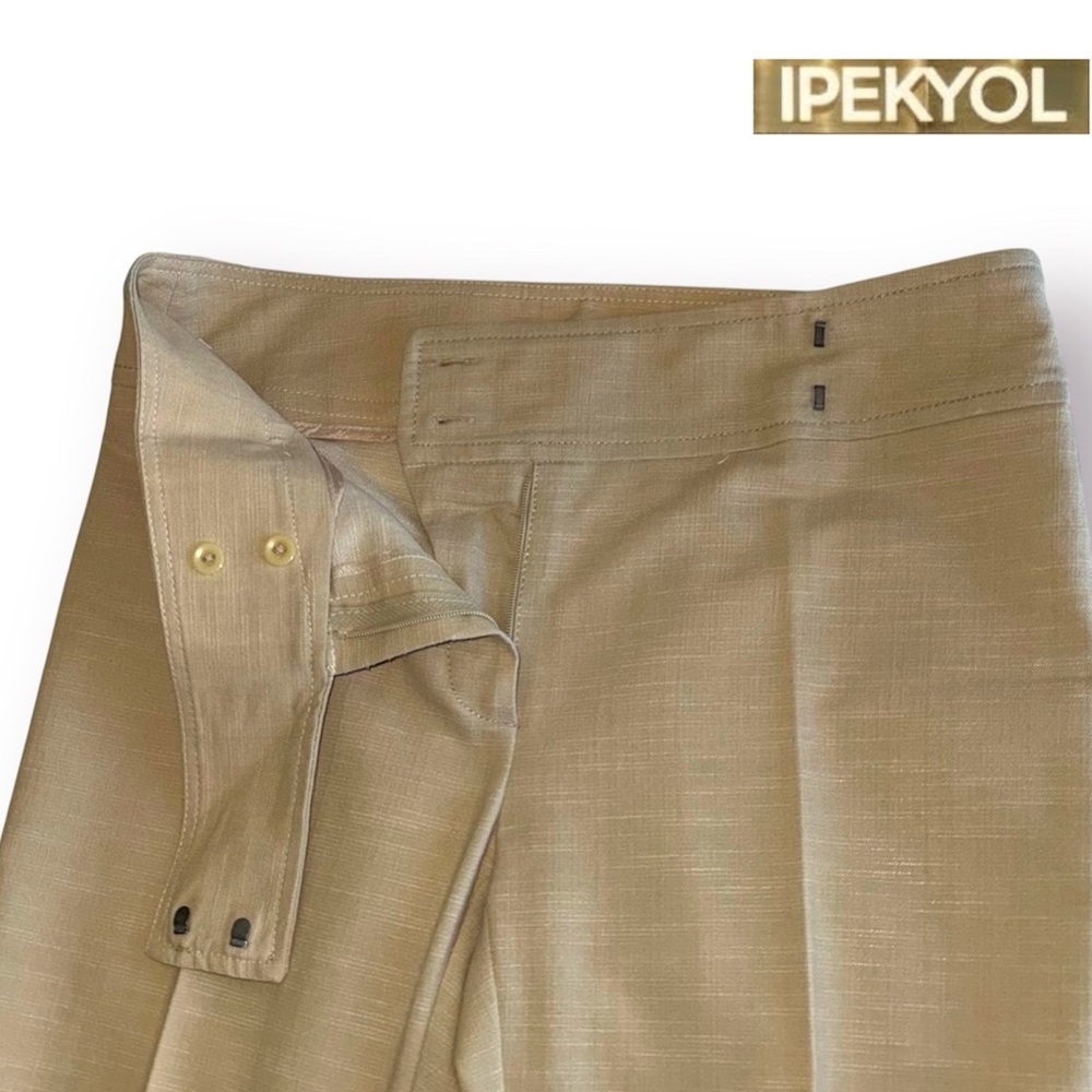 🛍️SALE🛍️IPEKYOL Elegant Tan Women's Single-Breasted Blazer & Pants 2-PIECE Suit - Picture 11 of 14